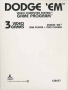 Atari  2600&nbsp; - &nbsp;Dodge 'em (1980) (Atari) _a1_